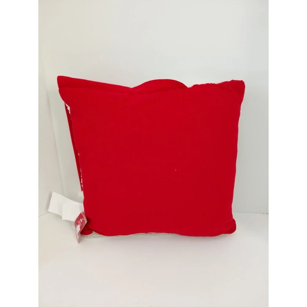SANTA Face Decor Pillow Square 16‎ in x 16 in Ashland NEW Christmas